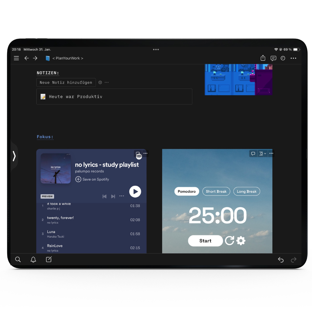 Workflow Planer | Steigere deine Produktivität.